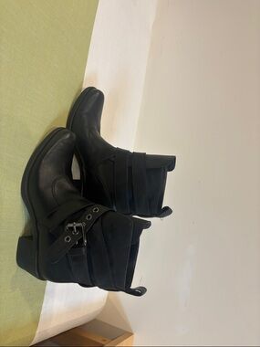 Cole Haan G Series Black Women’s Ankle Boots with Buckle Strap